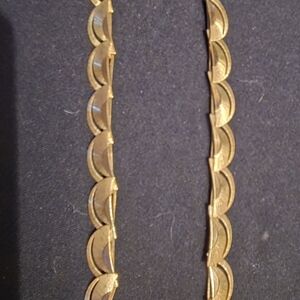 18k Rolled Gold Plated German Choker Necklace Stamped
